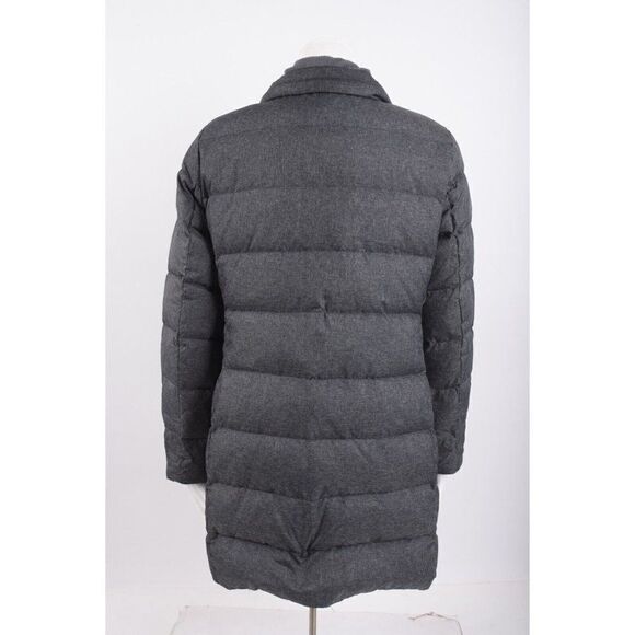 Lands' End Womans Down Coat Puffer Jacket Size Small 6-8 Charcoal Gray - Picture 5 of 6